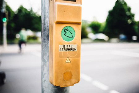 Photo for Street traffic light sign in city - Royalty Free Image
