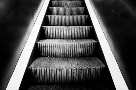 Photo for Staircase in black and white - Royalty Free Image