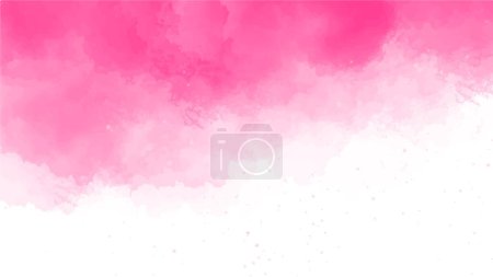 Illustration for Abstract pink watercolor background for your design, watercolor background concept, vector. - Royalty Free Image