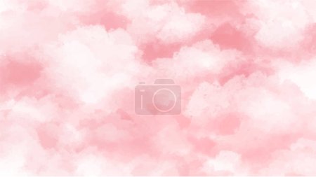 Fond d'aquarelle rose abstrait. Aquarelle peinte à la main. vecteur
