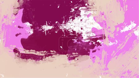 Fondo de acuarela rosa abstracto.Acuarela pintada a mano. vector
