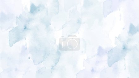 Abstraktes blaues Aquarell Hintergrund. Handgemaltes Aquarell. Vektor