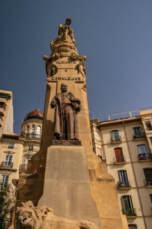 Photo for View of Canalejas monument in Alicante, Andalusia - Spain - Royalty Free Image