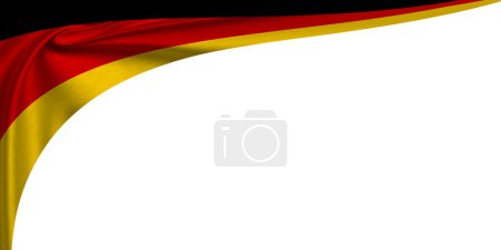 Téléchargez les photos : Fond blanc avec drapeau de l'Allemagne. Illustration 3D - en image libre de droit