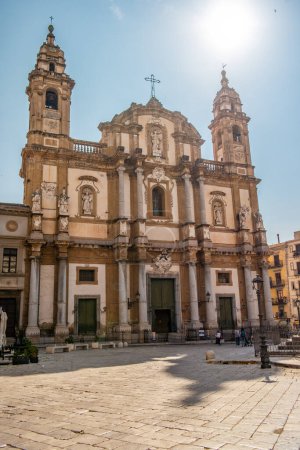 Photo for View of the church of San Domenico in Palermo. June 30, 2023 Palermo, Sicily, Italy - Royalty Free Image