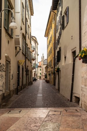 Photo for View of a street in the center of Trento. April 23, 2023 Trento, Italy - Royalty Free Image