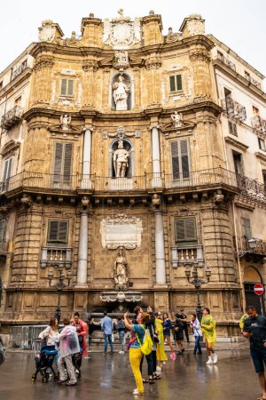 Photo for View of one of the four Canti in Palermo. May 30, 2023 Palermo, Sicily, Italy - Royalty Free Image