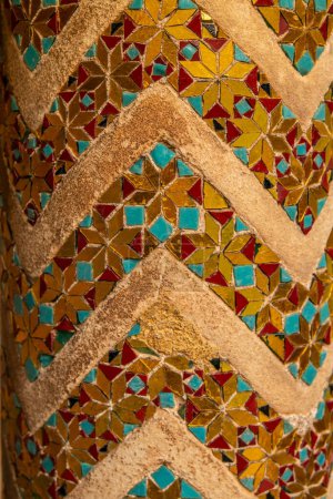 Foto de Detalle de una columna de estilo árabe de la Catedral de Monreale en Palermo, Sicilia, Italia - Imagen libre de derechos