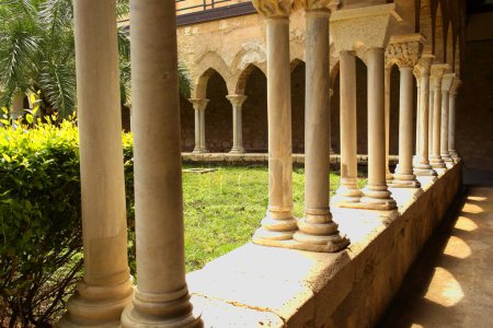 Photo for View of the cloister of Cefalu Cathedral, Sicily, Italy - Royalty Free Image