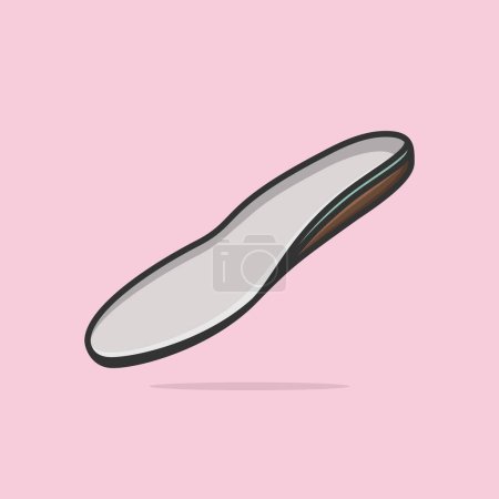 Comfortable shoes arch support insoles vector illustration.