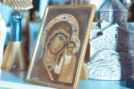 Photo for Holy icons, the Background of the JESUS WITH MOTHER OF GOD - Royalty Free Image