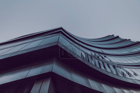 Photo for Modern building of concrete and glass, modern architecture in the city - Royalty Free Image