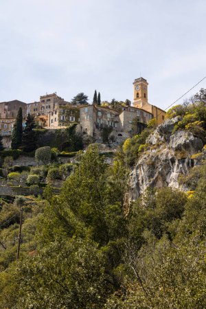Photo for Perched village of Eze from the Nietzsche trail - Royalty Free Image