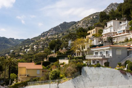 Photo for Eze-Bord-de-Mer from the Nietzsche Trail leading to Eze-Village - Royalty Free Image