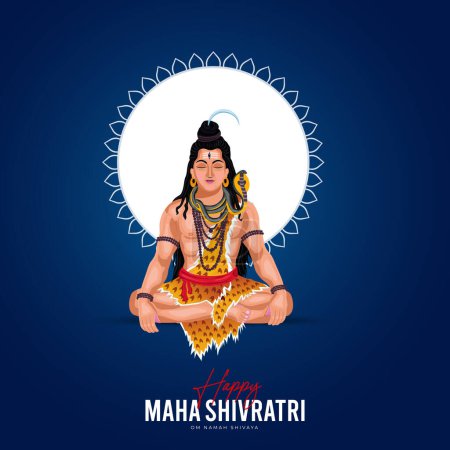 Happy Maha Shivratri | Maha Shivaratri Wünsche | Happy Maha Shivratri Social Media Post | Shivratri Web Banner, Story, Print 