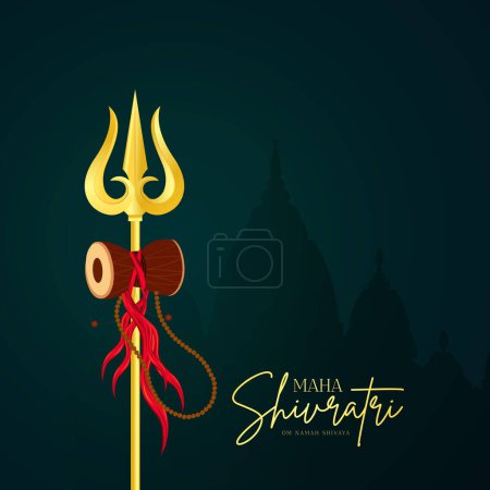 Joyeux Maha Shivratri Maha Shivaratri souhaite un joyeux Maha Shivratri Social Media Post Bannière Web, histoire, impression 