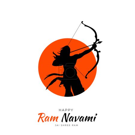 Happy Ram Navami festival de la India Social Media Post