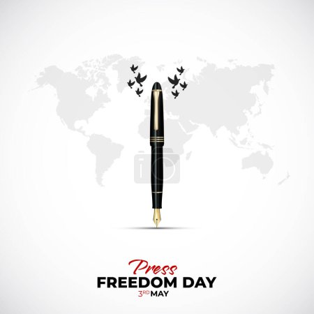 World Press Freedom Day Social Media Post. World Press Freedom Day or World Press Day To Raise Awareness of The Importance of Freedom of The Press.