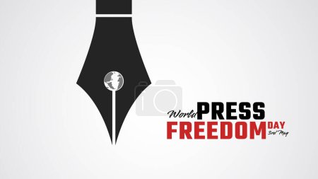 Día Mundial de la Libertad de Prensa Social Media Post. Día Mundial de la Libertad de Prensa o Día Mundial de la Prensa para concienciar sobre la importancia de la libertad de prensa.