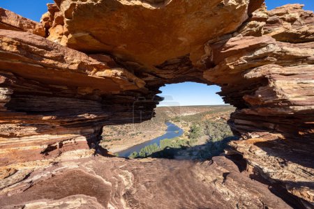 Téléchargez les photos : Murchison River through Natures Window, Kalbarri National Park Australie-Occidentale - en image libre de droit