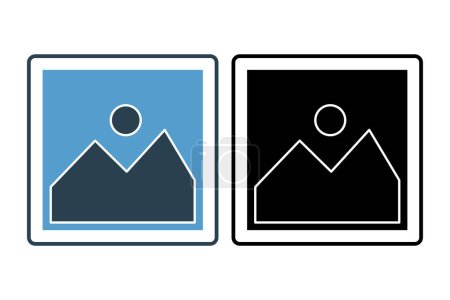 image icon. icon related to edit tool. suitable for web site, app, user interfaces, printable etc. solid icon style. simple vector design editable