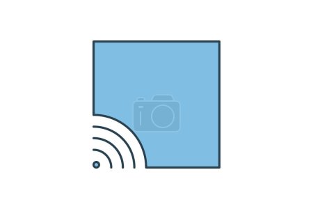stream icon. icon related to edit tool. suitable for web site, app, user interfaces, printable etc. flat line icon style. simple vector design editable