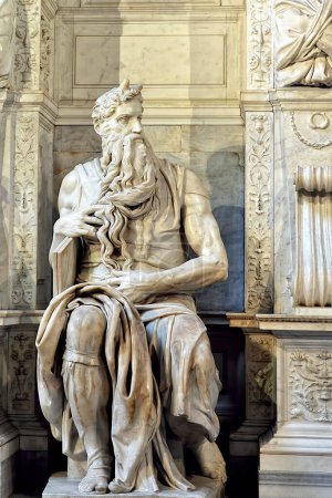 Photo for A picture of Moses statue in Rome - Royalty Free Image