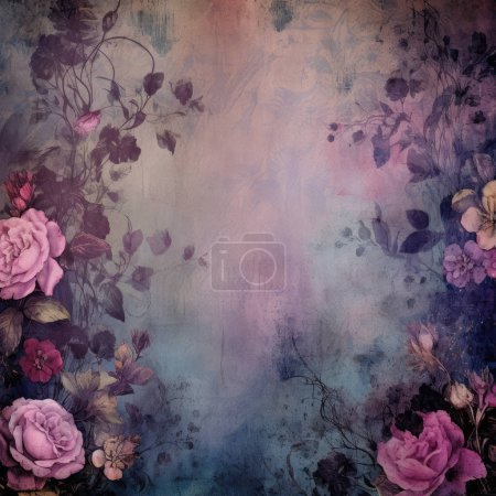 Vintage Dark Gothic Roses Background for wallpaper, planner, journal, Scrapbooking, perfect graphic for DIY projects.