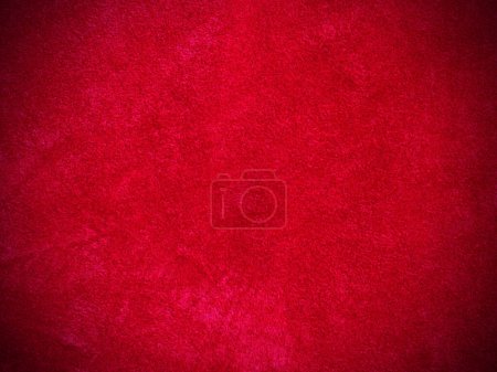Red velvet fabric texture used as background. Empty red fabric background of soft and smooth textile material. There is space for text. Poster 644878060
