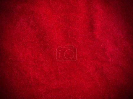 Red velvet fabric texture used as background. Empty red fabric background of soft and smooth textile material. There is space for text. Poster 644878730