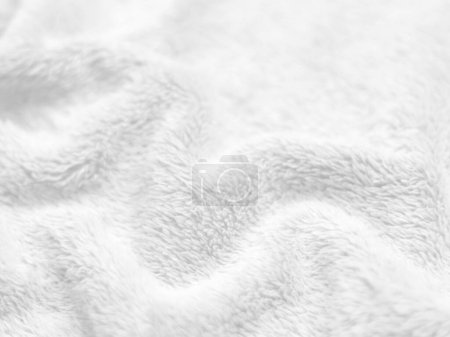 Photo for White clean wool texture background. light natural sheep wool. white seamless cotton. texture of fluffy fur for designers. close-up fragment white wool carpet. - Royalty Free Image