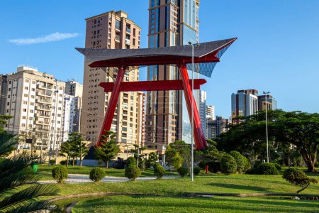 Foto de Riugi Kojima Square in Sao Jose dos Campos, Brazil. Japanese monument and garden - Imagen libre de derechos