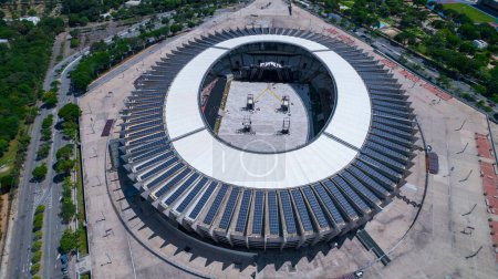Photo for Aerial view of Mineirao football stadium in Pampulha, Belo Horizonte, Brazil. - Royalty Free Image