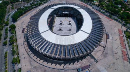 Foto de Aerial view of Mineirao football stadium in Pampulha, Belo Horizonte, Brazil. - Imagen libre de derechos