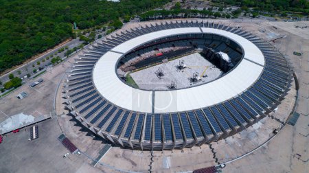 Foto de Vista aérea del estadio de fútbol Mineirao en Pampulha, Belo Horizonte, Brasil. - Imagen libre de derechos