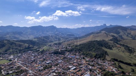 Photo for Aerial view of Sao Bento do Sapucai, in the countryside of Sao P - Royalty Free Image
