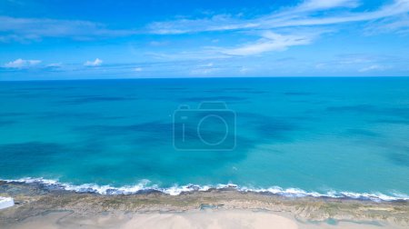 Aerial view of the beach, in Natal, Rio Grande do Norte, Brazil