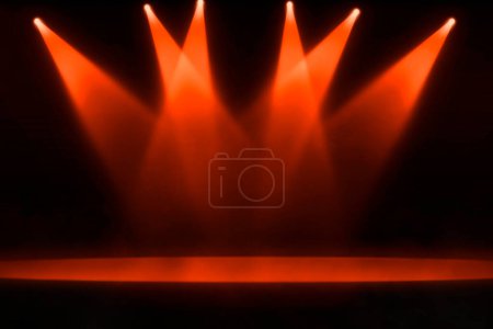 Photo for Stage background with red spotlight - Royalty Free Image