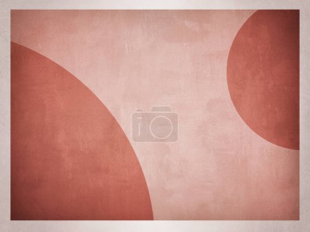 Photo for Abstract red textured background with rounded shapes - Royalty Free Image