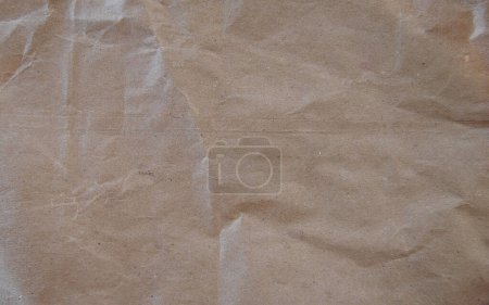 Téléchargez les photos : Papier brun texture froissée fond - en image libre de droit