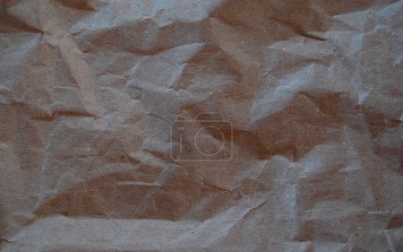 Téléchargez les photos : Abstrait brun froissé texture de papier - en image libre de droit