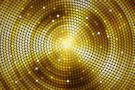 Photo for Beautiful golden circle abstract background. - Royalty Free Image