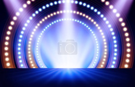 Photo for Stage with spotlights. Can be used for Product display - Royalty Free Image
