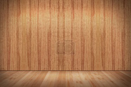 Photo for Wooden room background with empty space - Royalty Free Image