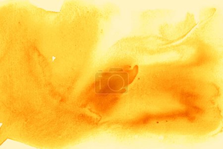 Foto de Abstracto amarillo acuarela estilo fondo con espacio de copia. - Imagen libre de derechos