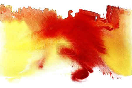 Photo for Abstract background with red and yellow watercolor - Royalty Free Image