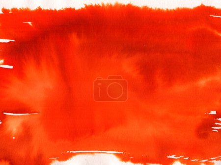 Téléchargez les photos : Fond abstrait avec texture aquarelle rouge - en image libre de droit
