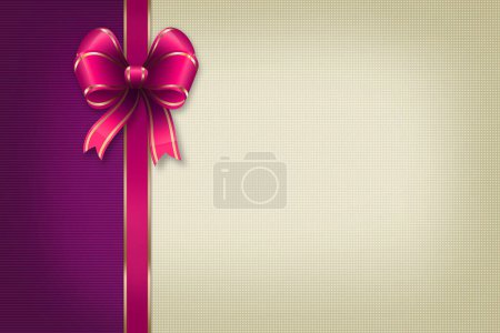 Photo for Beautiful background with ribbon and bow. copy space - Royalty Free Image