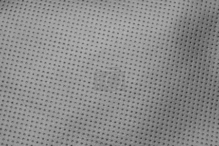 Photo for A macro shot of dark grey perforated leather texture - Royalty Free Image