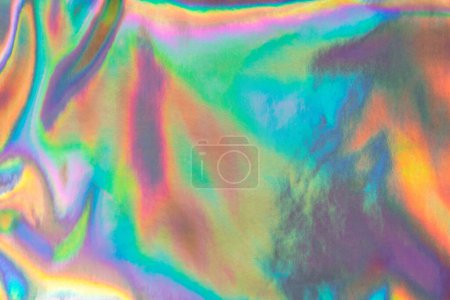 Foto de Textura holográfica brillante multicolor. Fondo de Trippy - Imagen libre de derechos